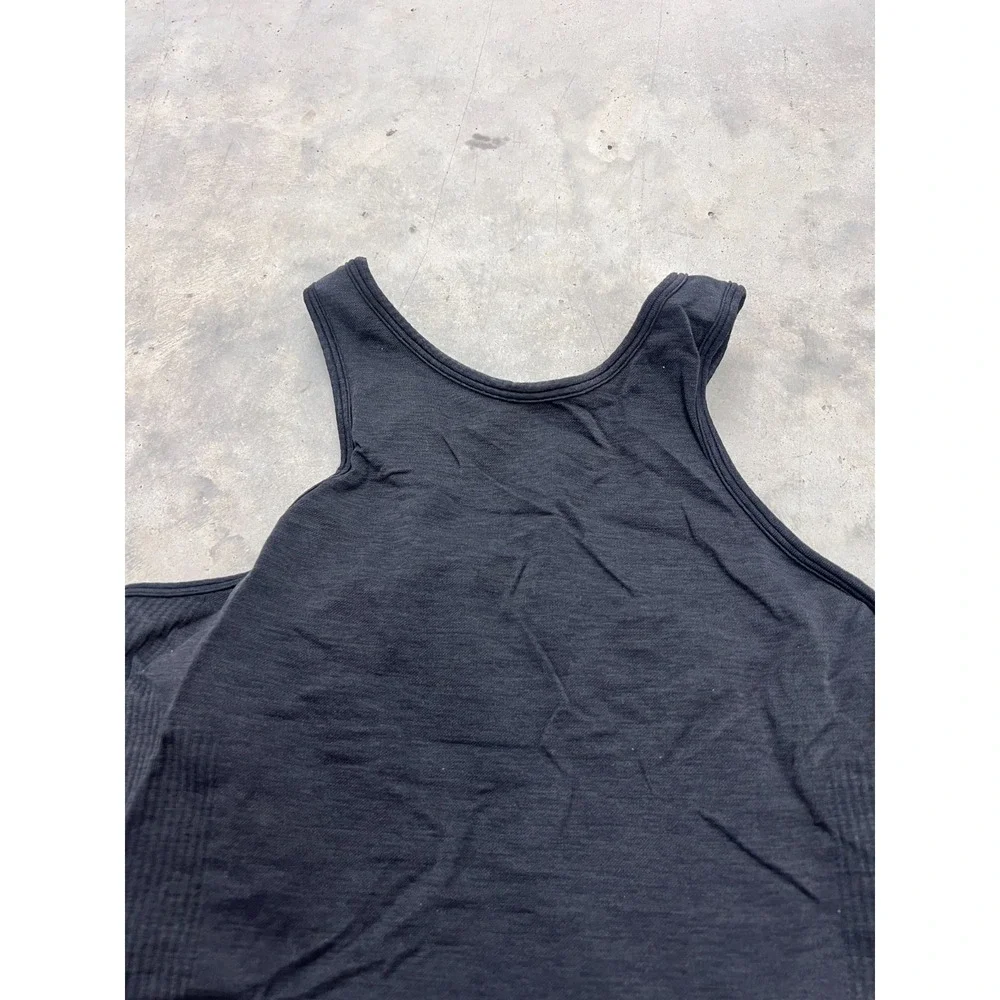 Lululemon Tank Top Size 4 Women's Black Mesh Racerback Activewear Yoga Workout